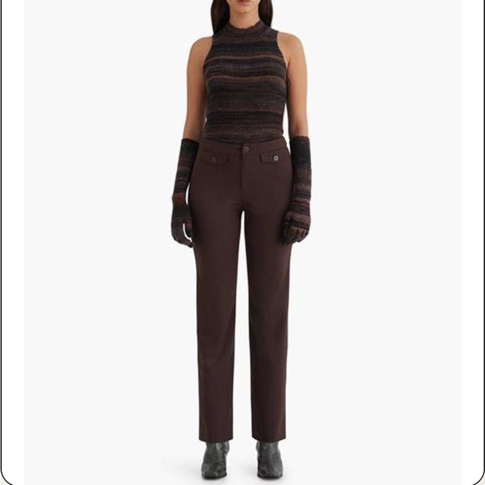 Paloma Wool Da Stretch Pants in Chocolate Brown EU 40 (Size 8)